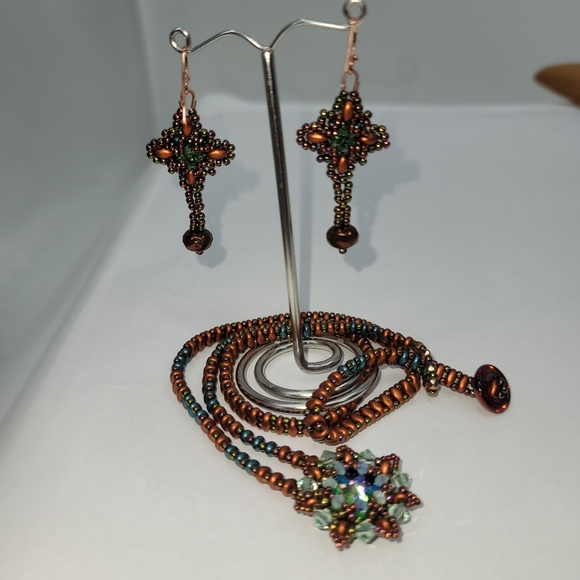 Earring And Necklace Super Duo Set - Picture 10 of 10